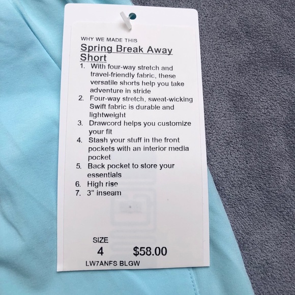 Lululemon spring break away short - Picture 5 of 5